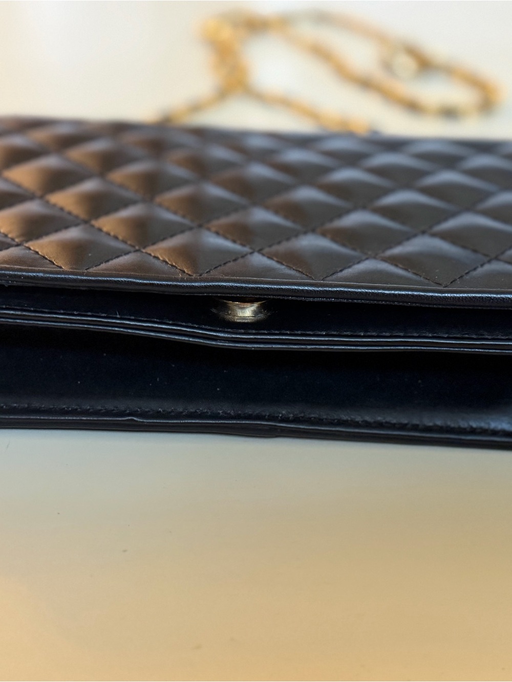 Vintage Quilted Black Chain Crossbody Bag - Picture 6 of 13